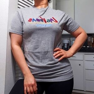 Gold SERIES LAS VEGAS NEVADA EMBROIDERED SHIRT, COLOR GRAY, SIZE M